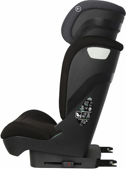 FreeOn Rider Детско Столче за Кола i-Размер с Isofix Черно