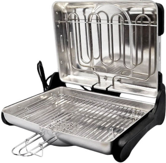 Ankor Tischplatte Elektrogrill Aluminium Grill 1200W mit Deckel 34cmx25cmcm