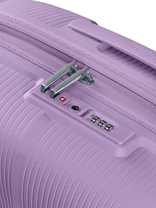 American Tourister Starvibe Βαλίτσα Ταξιδίου Καμπίνας Σκληρή Λεβάντα με 4 Ρόδες Ύψους 55εκ.