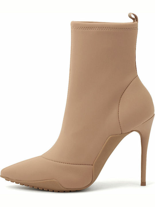 Aldo Women's Ankle Boots with High Heel Beige