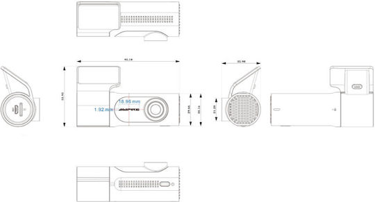 Ampire Κάμερα DVR Αυτοκινήτου 1080P Wi-Fi