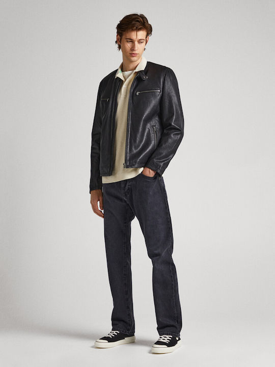 Berl Leather Jacket Black