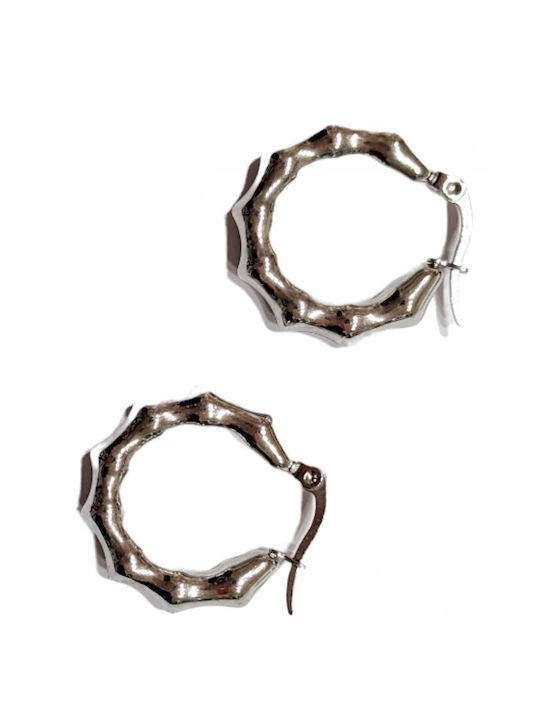 Tatu Moyo Earrings Hoops made of Steel Gold Plated