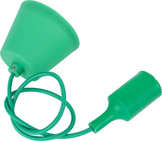 GloboStar Cablito Κρεμαστό Φωτιστικό Πράσινο με Ντουί E27 4x110x110εκ.