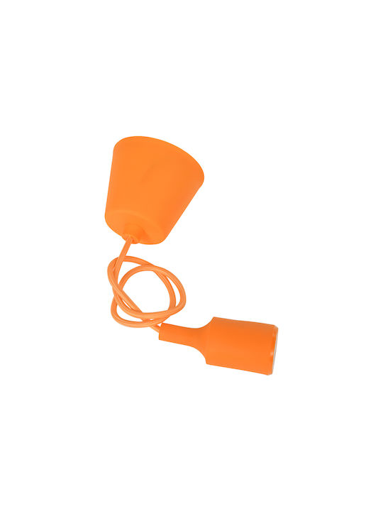 GloboStar Cablito Pendant Light Orange with Socket E27 4x110cm
