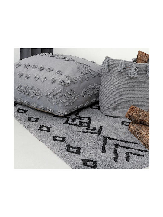 Palamaiki Ridel Χαλί Ορθογώνιο Grey 60x140cm