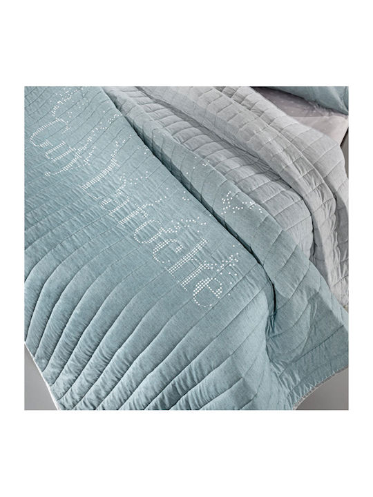 Guy Laroche Dotty Κουβερλί Υπέρδιπλο Aqua 220x240cm