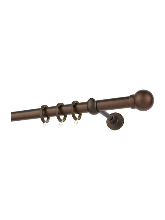 Zogometal Metallisch Vorhangstange Rustique Collection Einfach Φ25mm 200cm Dirty Rust
