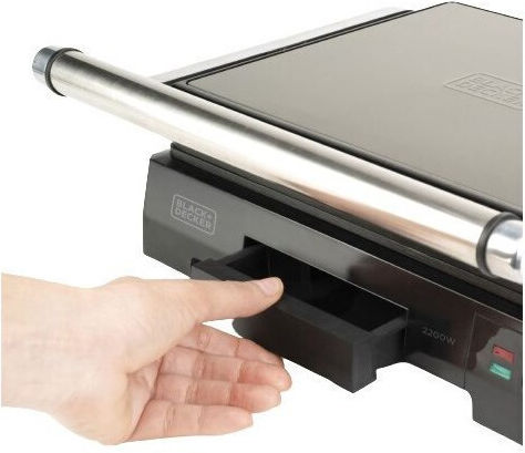 Black & Decker BXGF2200E Sandwich Maker Grill 2200W Black