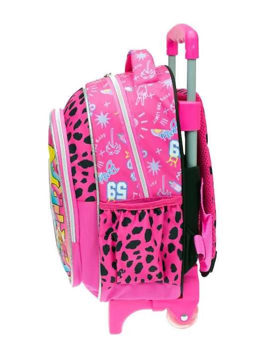 Gim Barbie School Bag Trolley Kindergarten with Water Bottle Holder Pink 12 Litres 15 x 15 x 25cm