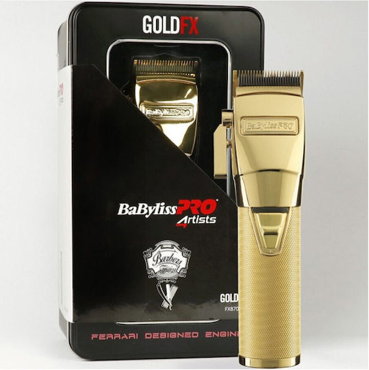 Babyliss Pro Επαγγελματική Επαναφορτιζόμενη Κουρευτική Μηχανή Χρυσή FX8700GE