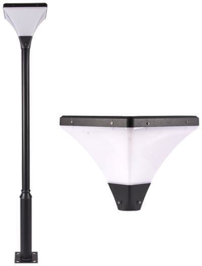 Invictus Solarleuchte Boden Column 25W Warmes Weiß mit Fotokontakt 38.5cmx38.5cmx35cmcm