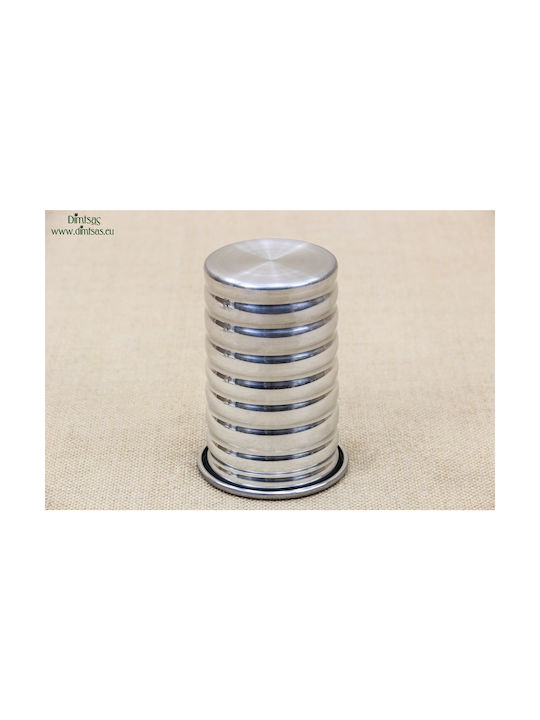 Metallic Napkin Holder Silver 7.2x7.2cm DISM0119