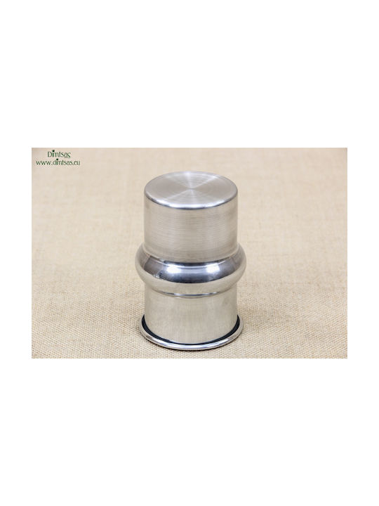 Metallic Napkin Holder Silver 7.2x7.2cm DISM0118