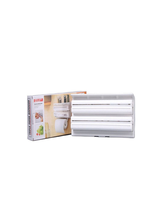 Papierhandtuchhalter An der Wand montiert Weiß 38x18x7cm 100281