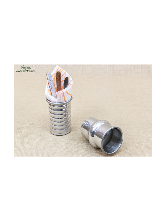 Metallic Napkin Holder Silver 7.2x7.2cm DISM0119