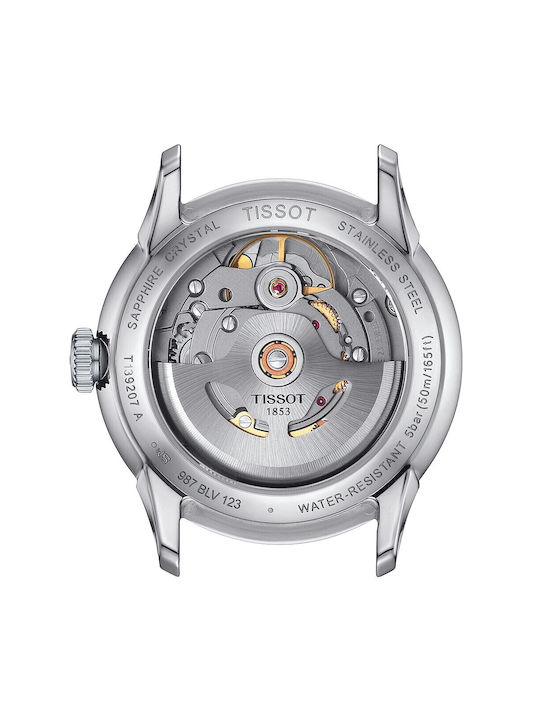 Tissot Chemin Des Tourelles Womens Watch 34mm Battery with Silver Stainless Steel Bracelet