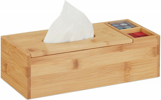 Relaxdays Tissue-Halter Beige 9x14.5x14.5cm 10028811
