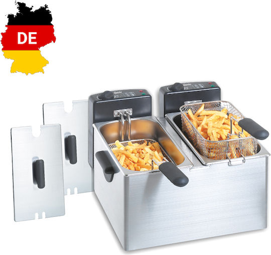 Bartscher Electric Fryer Double 4.4kW Capacity 2x4lt 54x40x28cm Mini III