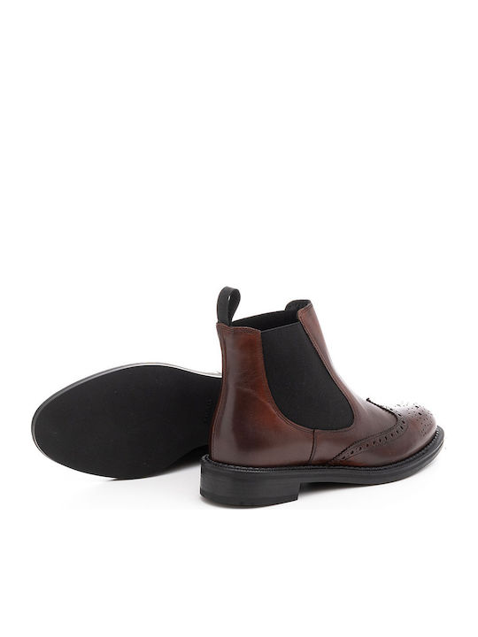 Leather Women's Chelsea Boots Brown