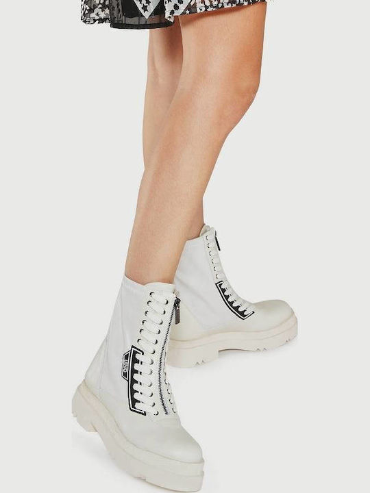 Love Stiefeletten Damen Weiß