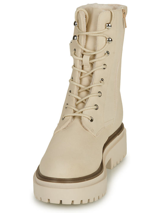 Stiefeletten Damen Beige