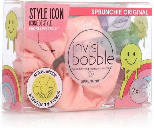 Invisibobble Sprunchie Original Scrunchies Retro Dreamin Hue-Man Love 2τμχ