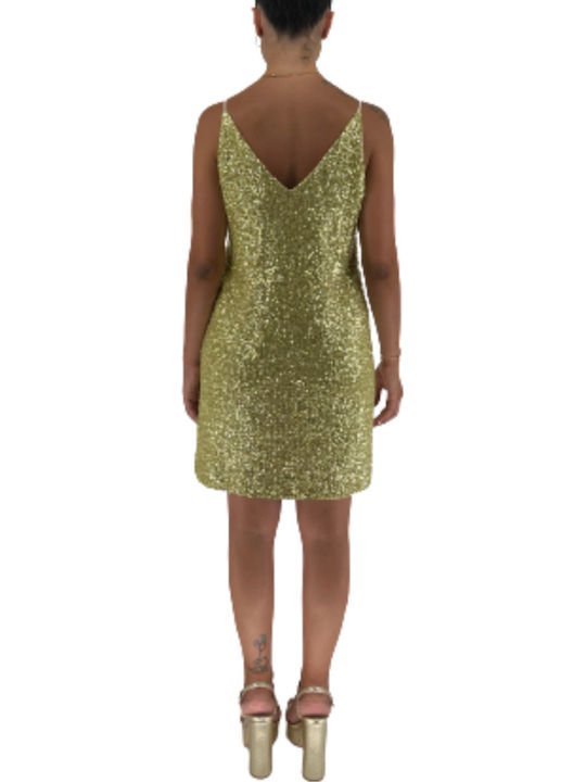 Sommer Mini Abendkleid Gelb