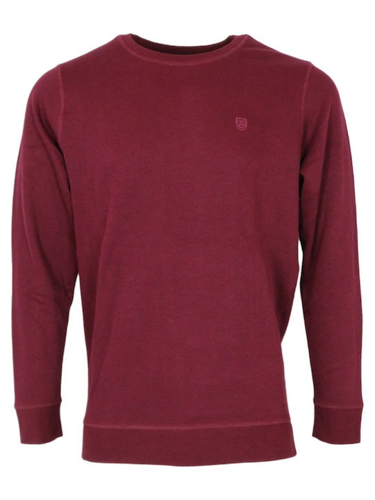 Pre End Herren Langarm-Pullover Burgundisch