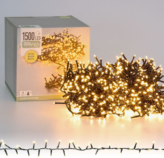 1500 Светлини LED 30m. Топъл бял тип Лента 1бр