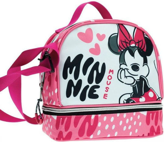 Gim Minnie Bow Σχολικό Ισοθερμικό Τσαντάκι Φαγητού Χειρός 4.5lt Ροζ Minnie 20x15x21εκ.