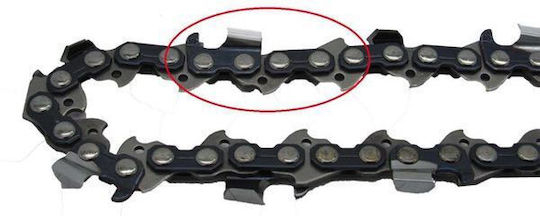 Visco Parts 858-84ΔΓ Chainsaw Chain with Pitch 3/8", Gauge .058"-1.5mm & Number of Guides 84E
