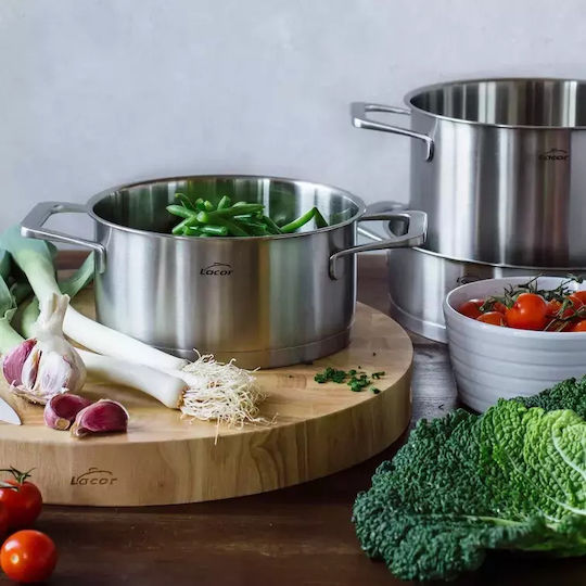 Lacor Foodie Inoxidabilă Aparat de gătit sub presiune Cu Capacitatea 2lt cu Diametru 18cm.