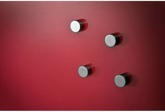 Legamaster Magnetic Magneți argintii pentru tablă de sticlă, 6 bucăți 181700