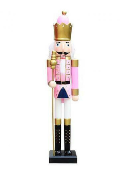 Eurolamp Wooden Christmas Nutcracker 90cm Rose Gold