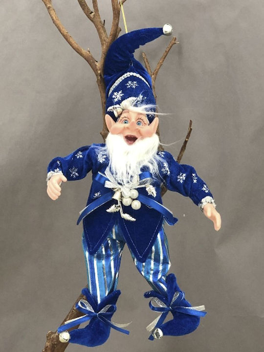 Iliadis Christmas Fabric Figure Elf Blue Height 40cm Elf