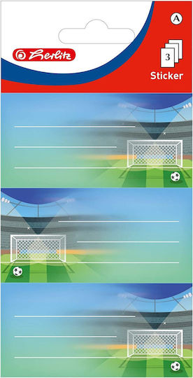 Herlitz Soccer Ετικέτες Τετραδίων 7.5x3.5cm 9τμχ