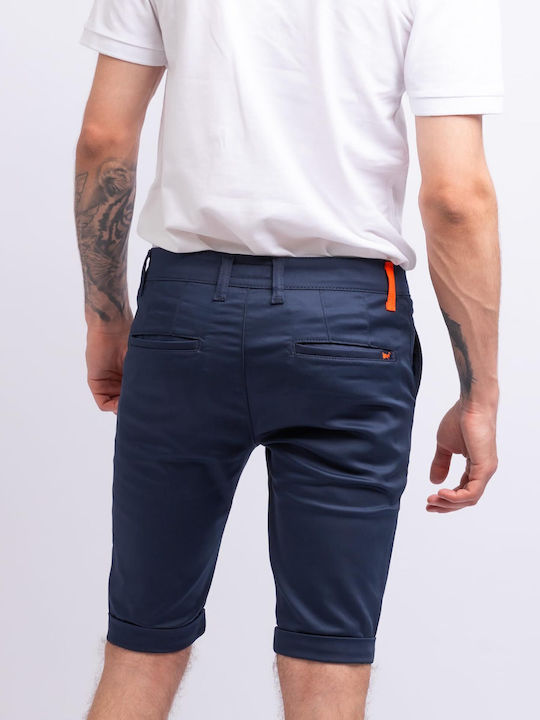 strongAnt Men's Chino Shorts Navy Blue