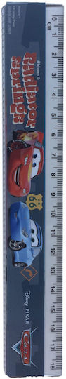 Gim Cars Kids Stationery Set with Pencil, Sharpener, Eraser, Notepad, Ruler and Pencil Holder 6pcs
