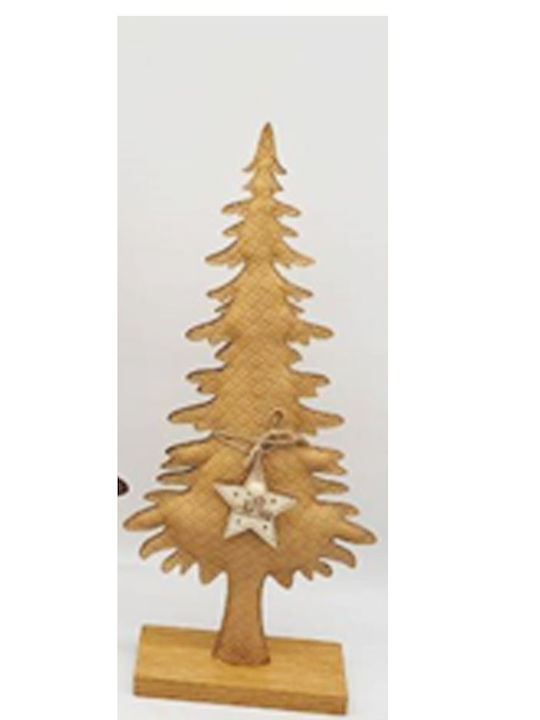 Iliadis Christmas Decorative Wood Tree 37cm Beige