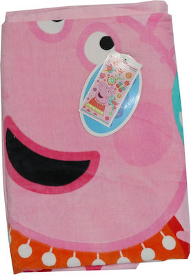 Peppa Pig Детски плажен кърпа Розов Пепа Прасчо 140x70см.