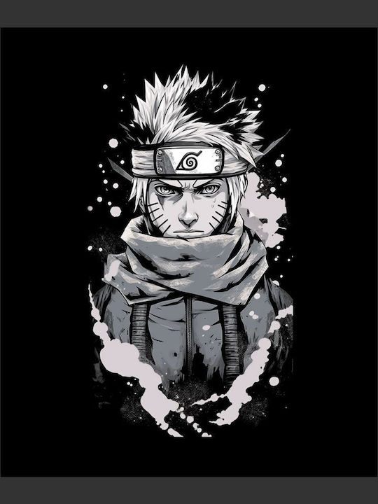 TKT Tricou Naruto Negru Bumbac