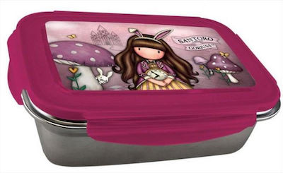 Graffiti Kids Lunch Stainless Steel Box Pink