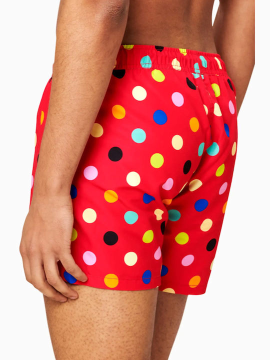 Aristoteli Bitsiani Men's Swimwear Shorts Red with Patterns