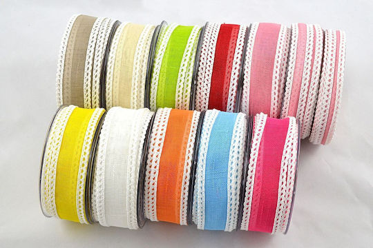 Kappa Decor Lace Ribbon Yellow 25mm 9m 1pcs