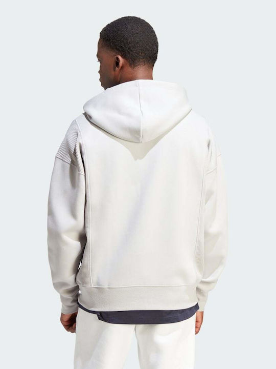 Adventure Herren Sweatshirt Jacke mit Kapuze Beige