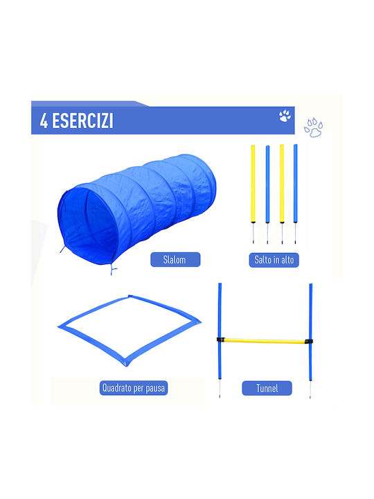 Pawhut Agility Set Εκπαιδευτικό Παιχνίδι Σκύλου Μπλε