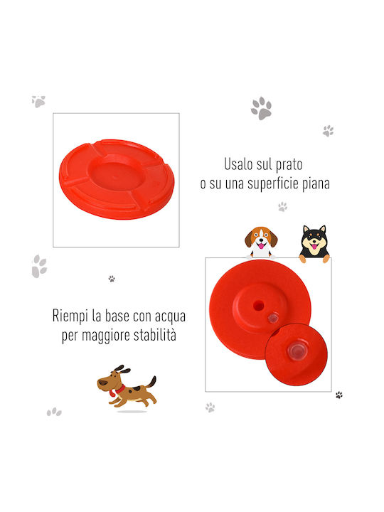 Pawhut Agility Set Jucărie de Antrenament Câine Galben 1buc