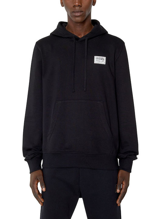 Diesel Men's Sweatshirt with Hood Black