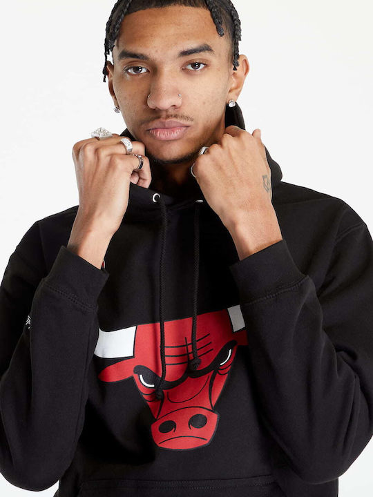 Chicago Bulls Sweatshirt with Hood Black